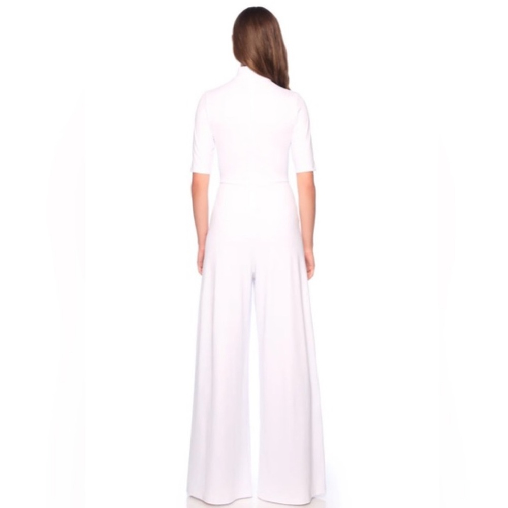 NWOT Susana Monaco Classic White Jumpsuit Large - Picture 3 of 5